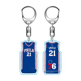 NBA ユニホーム型アクリルキーホルダー 76ERS Joel Embiid#21