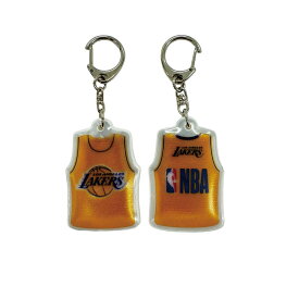 NBA ユニ型リフレクターキーホルダー LAKERS WARRIORS BULLS CELTICS SUNS MAVERICKS BUCKS NUGGETS