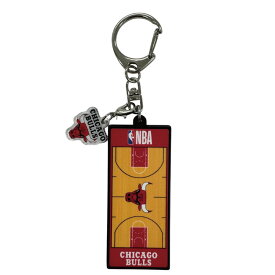 NBA コート柄ラバーキーホルダー（チャーム付）レイカーズ/ウォリアーズ/セルティックス/グリズリーズ/マーベリックス/ブルズ