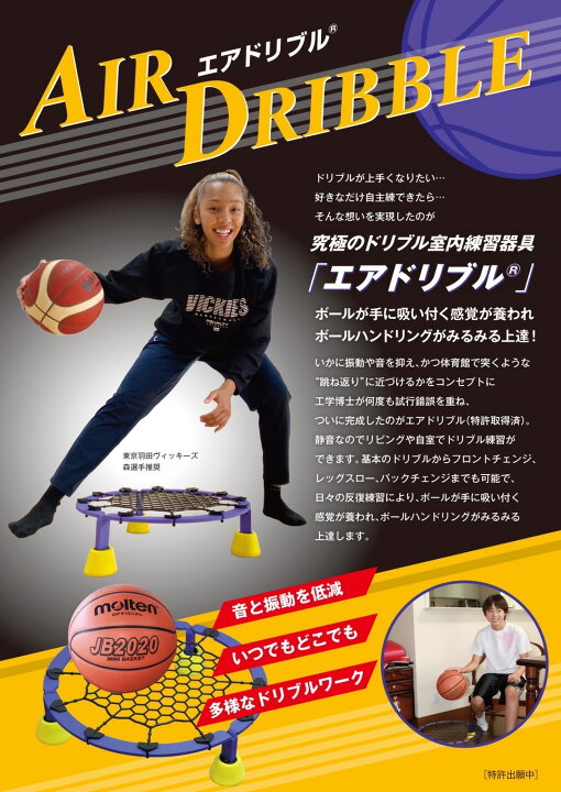 楽天市場】エアドリブル AIR DRIBBLE バスケットボール用ドリブル練習 