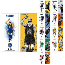 NBA　イラストキーステッカー（2枚組）ステフィン カリー 八村 塁 ルカ ドンチッチ ケビン デュラント デビン ブッカー 二コラ ヨキッチ ジェイソン テイタム ビクター ウェンバンヤマ ジャ モラント 河村勇輝
