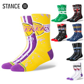 STANCE NBA ソックス OVERSPRAY 靴下 セルティックス ブルズ ナゲッツ ウォリアーズ レイカーズ ニックス マジック シクサーズ サンズ ラプターズ