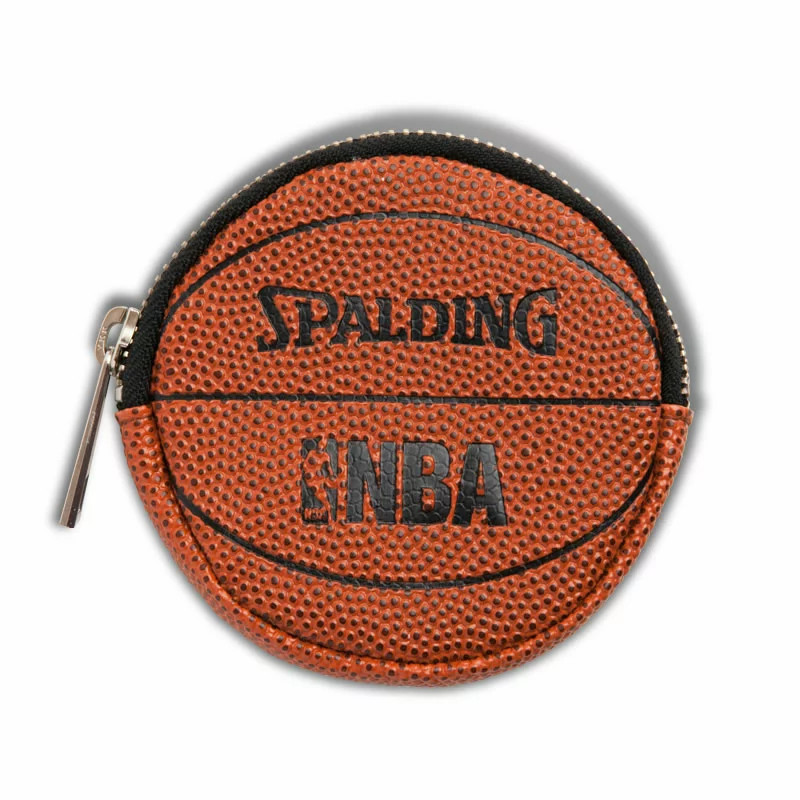 交換無料 ギフトラッピング対応可能 贈り物にも最適 NBA公式 ボール型コインケース ギフト SPALDING ファングッズ 正規店 バスケットボール