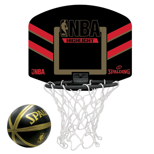 プレゼントにもぴったり NBA公式 SPALDING 屋内 正規 ミニバスケットゴールマイクロミニボード 室内 ハイライト 全品送料無料