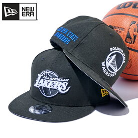 【楽天限定】New Era ニューエラ 別注 9Fifty NBAチームキャップ BLACK/WHITE ロサンゼルス レイカーズ Los Angeles Lakers ゴールデン ステート ウォリアーズ Golden State Warriors メンズ ユニセックス 帽子 キャップ