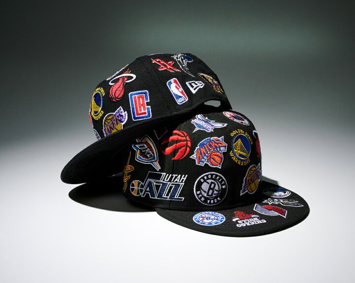 楽天市場】NEW ERA x 楽天別注 NBA ALL OVER LOGO 9FIFTY キャップ 