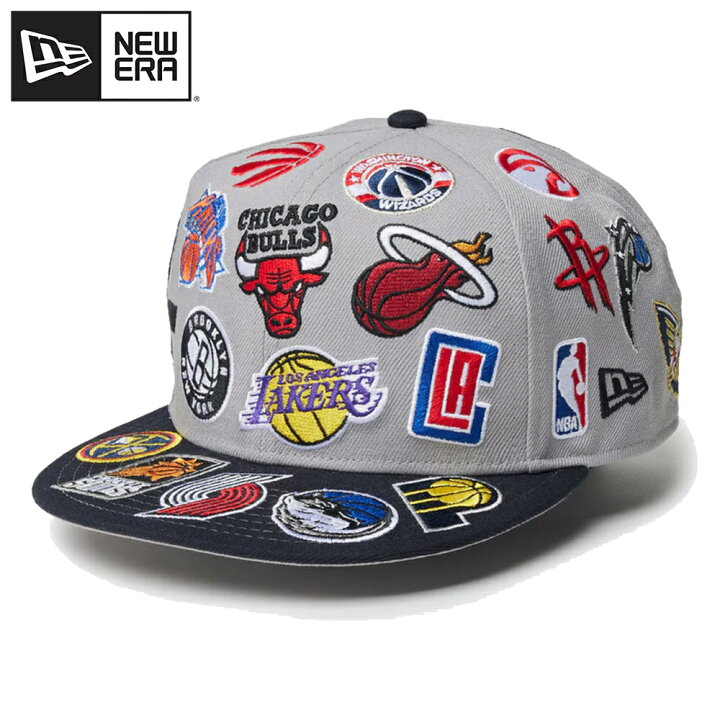 楽天市場】New Era ニューエラ 950 NBA ALL OVER GRY NVY 9Fifty 