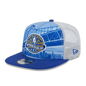 New Era ニューエラ 9FFIFTY A-Frame トラッカー 2025 NBA ALL STAR GAME オールオーバープリント ブルー / ホワイト メンズ ユニセックス 帽子 キャップ