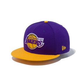 NBA NEW ERA ロサンゼルス・レイカーズ 2TONE パープル × チームカラー イエローバイザー 9FIFTY / メンズ 帽子 キャップ Los Angeles Lakers ニューエラ