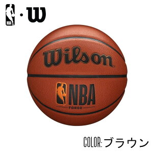 NBA公式 Wilson フォージ バスケットボール 7号 6号 5号 人工皮革（合成皮革）ウィルソン ブラウン 屋内用 室内用 屋外用 外用 大人用 小学生用インドア アウトドア ジュニア 子供用 シュート ト