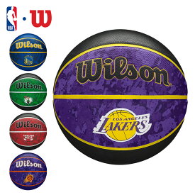 NBA公式 Wilson チームタイダイ バスケットボール 7号 ロサンゼルス・レイカーズ / ゴールデンステート・ウォリアーズ / ボストン・セルティックス / シカゴ・ブルズ / マイアミ・ヒート / ミルウォーキー・バックス ラバー 屋外向けウィルソン