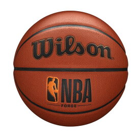 NBA公式 Wilson フォージ バスケットボール 7号 6号 5号 人工皮革（合成皮革）ウィルソン ブラウン ブルーグレー 屋内用 室内用 屋外用 外用 大人用 小学生用インドア アウトドア ジュニア 子供用 シュート トレーニング ゴール ギフト プレゼント