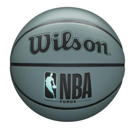 屋内バスケにおおすすめ！ NBA公式 Wilson フォージ バスケットボール 7号 ブルーグレー 人工皮革（合成皮革）ウィルソン NBAMAX70OFF