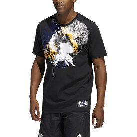 アディダス NBA メンズ ハーデン ABSTRACT Tシャツ ブラック / ジェームズ・ハーデン James Harden ブルックリン・ネッツ Brooklyn Nets adidas バスケットボール