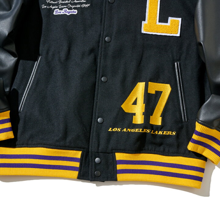 楽天市場】NBA TEAM Stadium Jacket スタジャン ロサンゼルス 