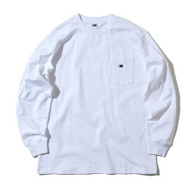NBA Small Logoman Pack Pocket Long Sleeve T-Shirts 長袖 白 ロンT Tシャツ クルーネック 厚手 メンズ ユニセックス カットソー パックT ポケットロンT パックロンT