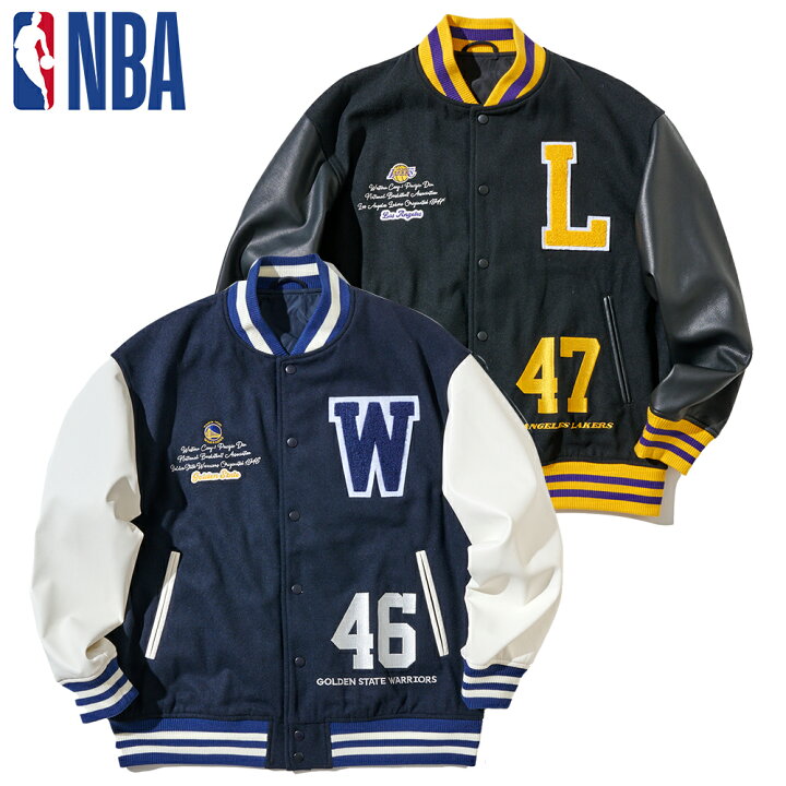 楽天市場】NBA TEAM Stadium Jacket スタジャン ロサンゼルス  