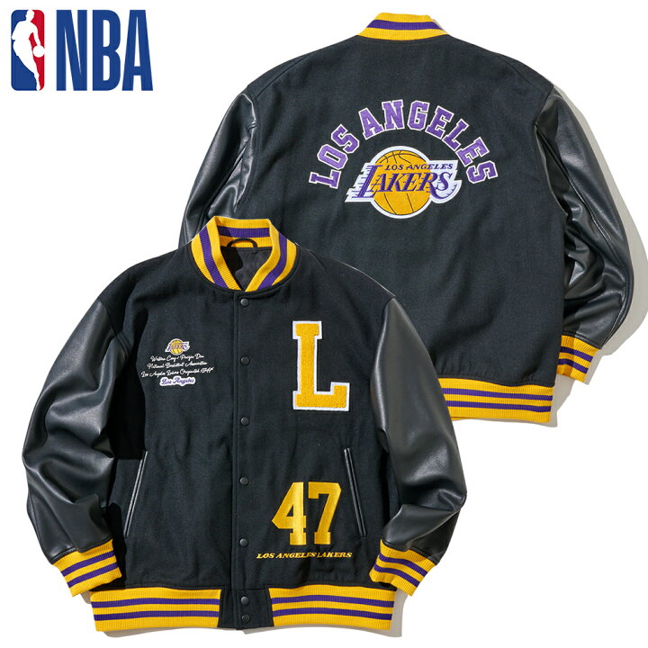 楽天市場】NBA TEAM Stadium Jacket スタジャン ロサンゼルス  
