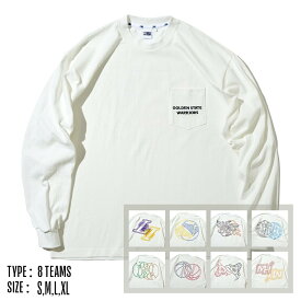 NBA 別注 チームロゴ 長袖 Tシャツ ロンT オーバーサイズ / Team Logo Long Sleeve T-shrit