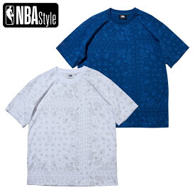 【NBA Style】 NBA LOGOMAN ペイズリー柄 Tシャツ Paisley