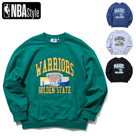 【NBA Style】Team Lettering スウェットシャツ Golden State Warriors Orlando Magicトレーナー ロンT 長袖 ウォリアーズ マジック