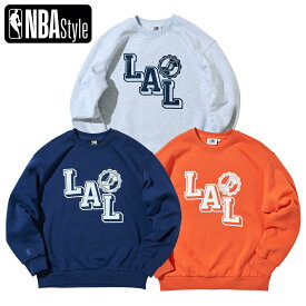 【NBA Style】Los Angeles Lakers ルーズフィット スウェットシャツ ロサンゼルス レイカーズ パーカー トレーナー メンズファッション ギフト プレゼント ラッピング対応