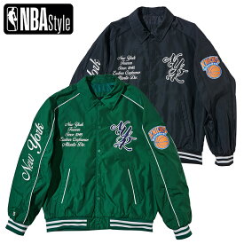 NBA Style ニューヨーク ニックス HERITAGE LEAF GARDEN バーシティジャンパー スタジャン Hardwood Classic クラシックロゴ コート ジャケット New York Knicks Knickerbockers 1946