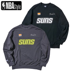 NBA Style E-BIKE フェニックス サンズ BLOCKING スウェットシャツ トレーナー パーカー Phoenix Suns メンズ スウェット トレーナー
