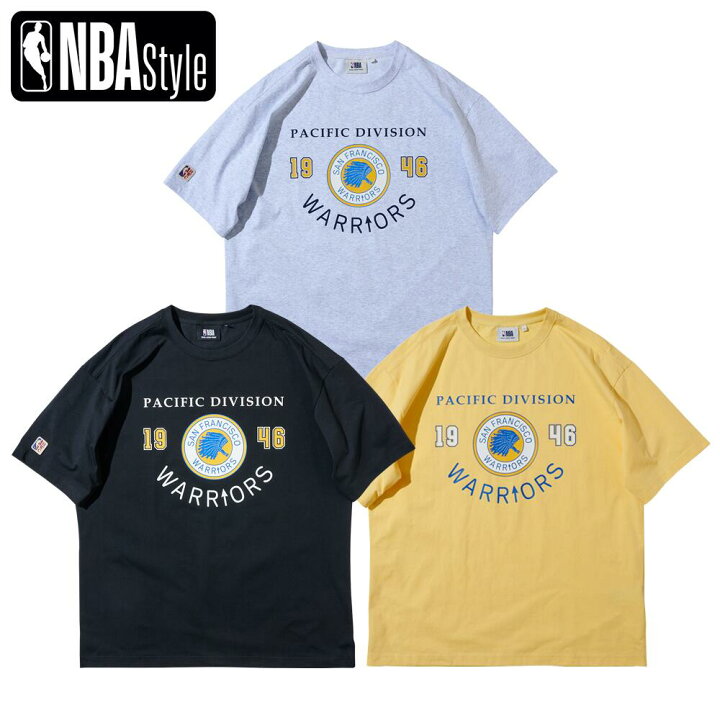 楽天市場】NBA Style GSW HARDWOOD CLASSIC ハーフTシャツ ゴールデン 