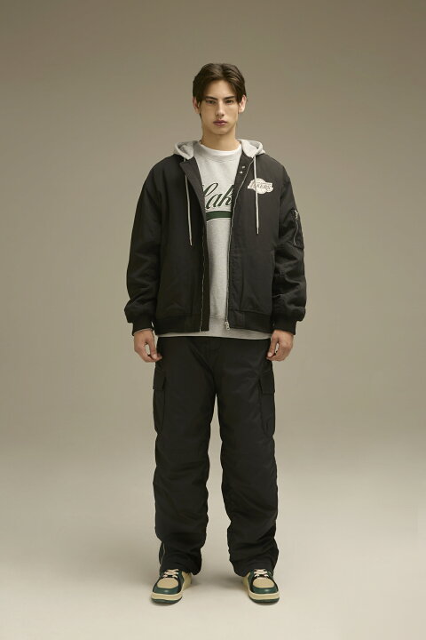 楽天市場】NBA Style Los Angeles Lakers MA-1ジャケット Hooded 