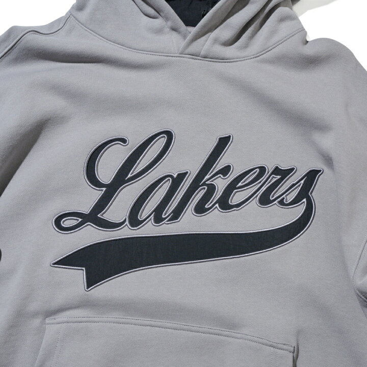 楽天市場】NBA Style LAL LETTERING LAYERED HOODED PULLOVER 