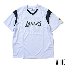 NBAStyle NBA ロサンゼルス レイカーズ カラーブロック メッシュ Tシャツ 半袖 メンズ ファッション NBAStyle25SS NBATshirts