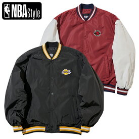 NBA Style チーム バーシティ パッド入り ジャンパー メンズ ファッション スタジャン スタジアムジャンパー アウター ロサンゼルス レイカーズ Los Angeles Lakers トロント・ラプターズ Tronto Raptors NBAStyle25AW NBAJacket