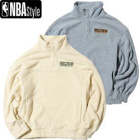 NBA Style BOS ポーラーフリース ハーフボタンシャツ メンズ ファッション アウター ボストン セルティックス Boston Celtics NBAStyle25AW NBAFleeceShirt