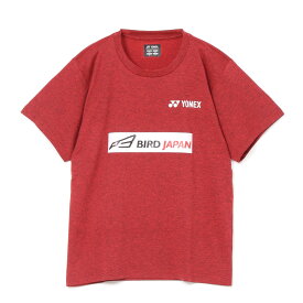 【YONEX】バドミントン　日本代表　16803　UNIドライTシャツ サンセットレッド