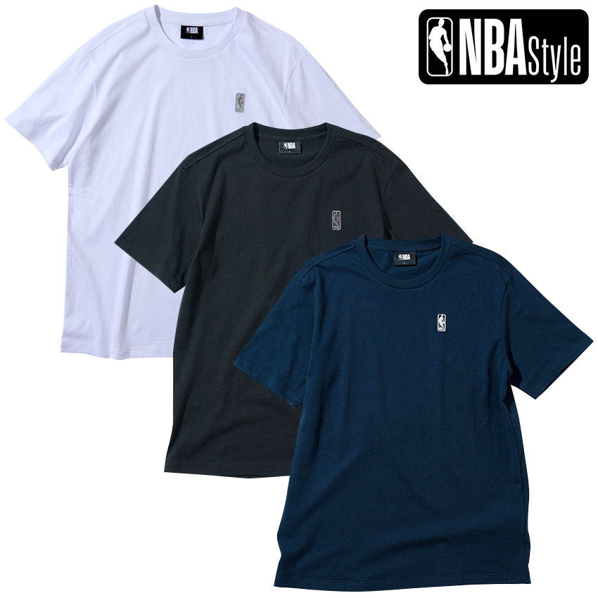 【NBA Style 2021 SS】 NBA スモールロゴマン レギュラーフィット Tシャツ / ホワイト ブラック ネイビー / |  楽天スポーツゾーン