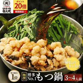 【楽天1位★ZIPでも紹介】 楽天地 もつ鍋 3~4人用前 セット メガ盛り お取り寄せ 人気 博多 ふるさと納税 （冷凍） 【送料無料】【バナナマンせっかくグルメ！国民的女優がお代わり】博多でNO.1のもつ鍋専門店15店舗