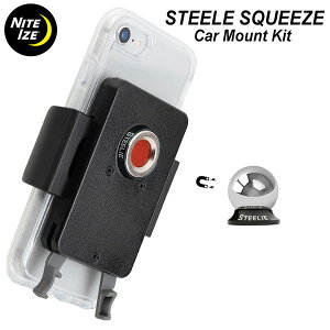 NITE IZE(�i�C�g�A�C�Y) �X�e�B�[���[ �X�N�C�[�Y �J�[�}�E���g�L�b�g(Steelie Squeeze Car Mount Kit)