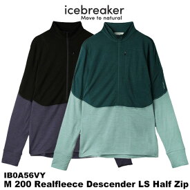 icebreaker(アイスブレーカー) M 200 Realfleece Descender LS Half Zip (200 リアルフリース ディセンダー ロングスリーブ ハーフジップ)