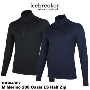 icebreaker(�A�C�X�u���[�J�[) M 200 Oasis LS Half Zip (�����Y200�I�A�V�X�����O�X���[�u�n�[�t�W�b�v)