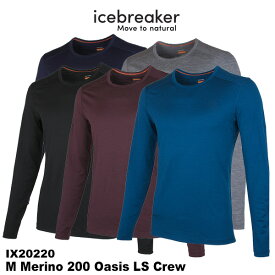icebreaker(アイスブレーカー) M 200 Oasis LS Crew (200オアシスロングスリーブクルー)
