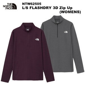 THE NORTH FACE(�m�[�X�t�F�C�X) L/S FLASHDRY 3D Zip Up(WOMENS)(�����O�X���[�u�t���b�V���h���C�X���[�f�B�[�W�b�v�A�b�v) NTW62505
