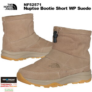 THE NORTH FACE(ノースフェイス) Nuptse Bootie Short WP Suede (ヌプシブーティショートウォータープルーフスエード) NF52571 カラー/CK