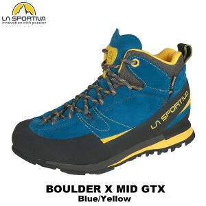 SPORTIVA(�X�|���e�B�o) Boulder X MID GTX(�{���_�[�G�b�N�X�~�b�h GTX) Blue/Yellow