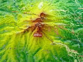 ジオラマ地図 御嶽山