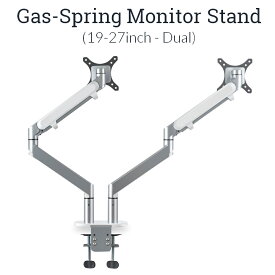 LOE(ロエ) デュアル モニター アーム デスクマウント ガススプリング式 LOZ2