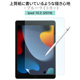 LOE(ロエ) ブルーライトカット ペーパーセンス フィルム for iPad 10.2 (2021) 紙に書いているようなライティングタッチフリクション 液晶保護フィルム (iPad 10.2インチ 第9世代 / 第8世代 / 第7世代)