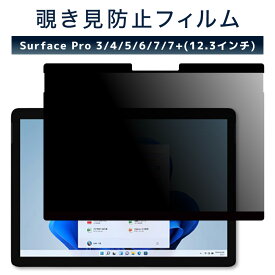 LOE(ロエ) Surface Pro 7+ / 7 / 6 / 5 [12.3インチ] 覗き見防止 保護フィルム 【マグネット式】 プライバシーフィルター ブルーライトカット 反射防止 アンチグレア (サーフェスプロ7)
