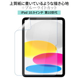 LOE(ロエ) ブルーライトカット ペーパーセンス フィルム for iPad 第10世代 10.9 (2022) 紙に書いているようなライティングタッチフリクション 液晶保護フィルム (iPad 10.9インチ 第10世代)