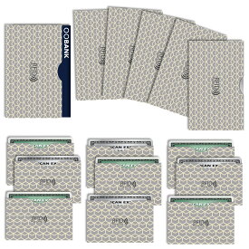LOE(ロエ) カードケース RFID 磁気 スキミング 防止 クレカ & 通帳 サイズ(ノルディック柄）